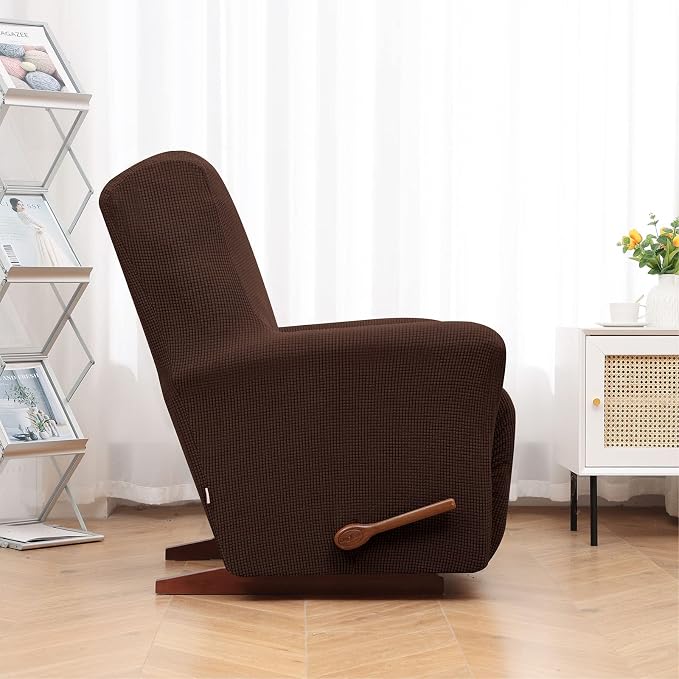 Recliner Chair Covers, 1-Piece Lazy Boy Recliner Covers, Chocolate | Washable - Image 3