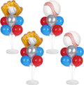 4 Sets Baseball Party Balloons Stand Kit by Naozinebi