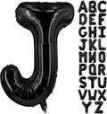 Lovoir 40 Inch Large Black Letter J Balloons Big Size Jumbo Mylar Foil Helium by Lovoir