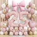 Pink 40 Inch Balloon Number 25 for 25th Birthday Decorations Women, Dusty Blush by Jobkoo