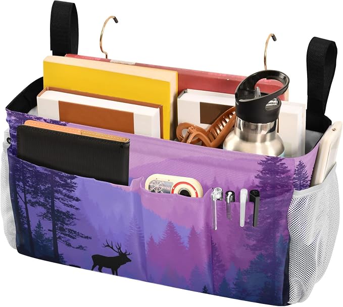 Bedside Caddy Hanging Bunk Bed Caddy Bed Organizer Hanging Pocket - Image 3