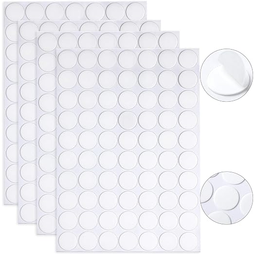 JANYUN 910 Pcs Sticky Stickers Dots, Round Putty Clear Sticky Tack Putty | by JANYUN