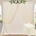 20ft x 10ft Wrinkle Free Ivory Backdrop Curtains by ENJOYYOURPARTY