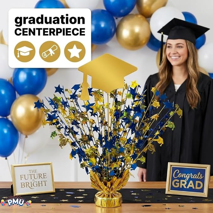 PMU Graduation Centerpieces for Table 2026, Grad Balloon Weight Centerpiece - Image 2