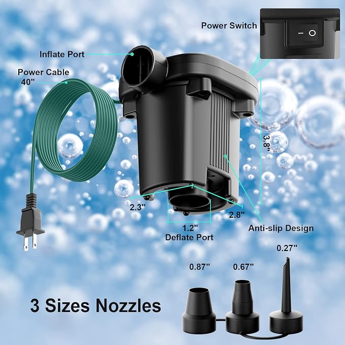 MAACOULD Electric Air Pump for Inflatables - Image 5