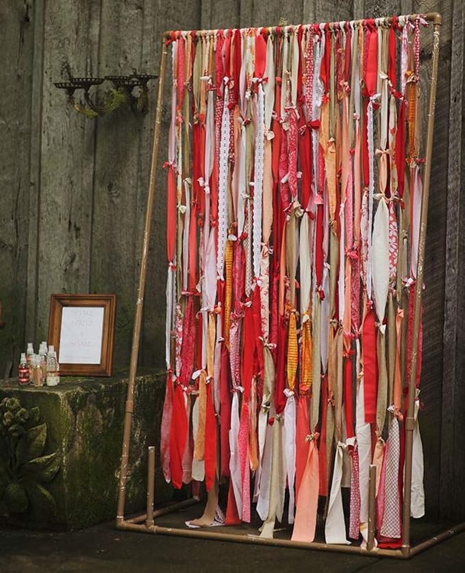 Handmade Party Garland Hanging Decorations Preassembled Colorful Ribbon Tassel - Image 3