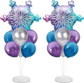 Snow Birthday Party Balloons Stand Kit 2 Sets by Naozinebi