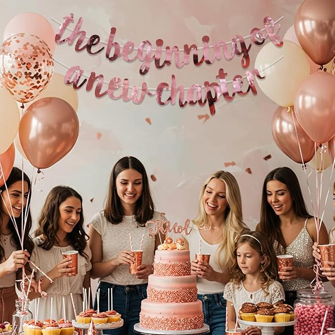 BEISHIDA Bright Rose Gold Pre-Strung The Beginning of A New Chapter Banner | - Image 6