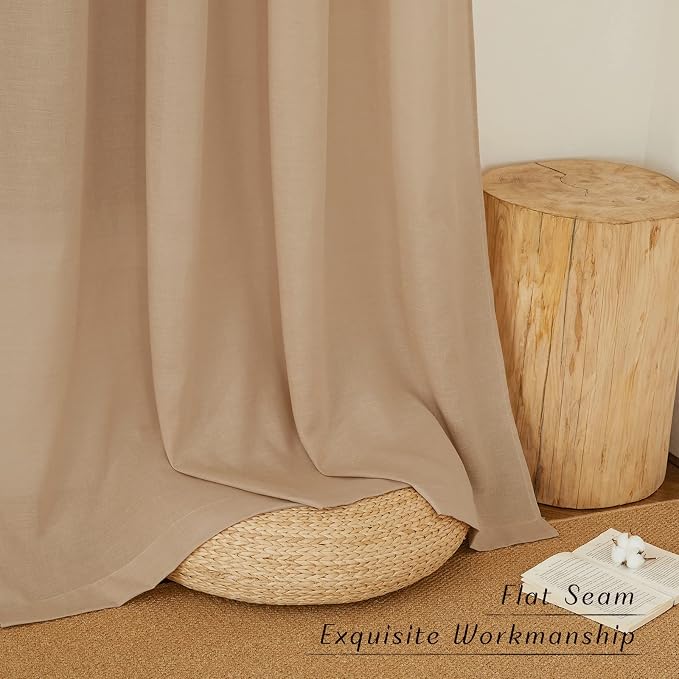 NICETOWN Linen Curtains 96 inches Long - Image 7