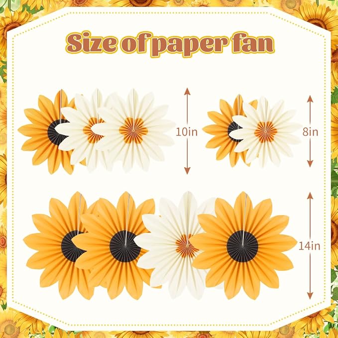 zilue Paper Fans Party Decorations Paper Flowers Decorations - Image 2