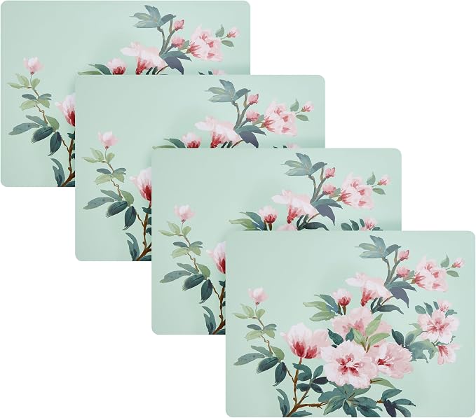 Laura Ashley Cork Placemats, 16 x 12-inch, Blossom Branch | Ideal by Unknown