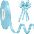30Yards 3/8In Thin Lake Blue Ribbon by Fullive