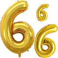Gold Foil Balloons Number 6, Huge Number Balloons by GOER
