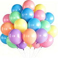 Rainbow Balloons, 65 Pieces Multi Colorful Latex Balloon by Ohsoftly