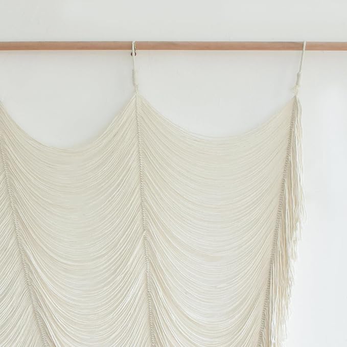 2 Panels Macrame Curtains 59"W*75"L Boho Doorway Window Curtains Handwoven | - Image 5