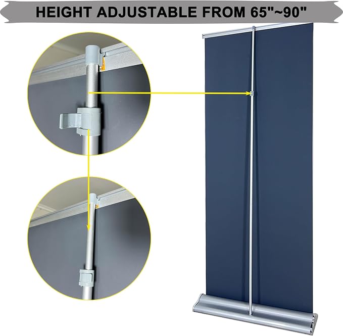 CUSTOM Retractable Banner Stand 33.5"x80" MADE IN USA UV Printing 1-2 DAY - Image 6