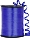 Blue Ribbon, 500 Yard Crimped Royal Blue Curly Ribbon by OMISELIO