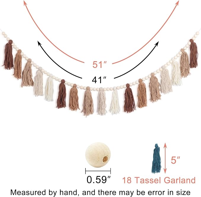 Boho Tassel Garland, Boho Tassel Garland Party Decor - Image 2