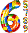 40 Inch Building Block Number Balloon Colorful Block Foil Balloons Block Themed by AXBMM