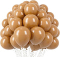 Voircoloria 110pcs Brown Latex Party Balloons, 12inch | by Voircoloria