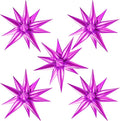 60 PCS Hot Pink Star Balloons, 12 Point cone Spike Explosion Star Foil Balloons by Moukiween