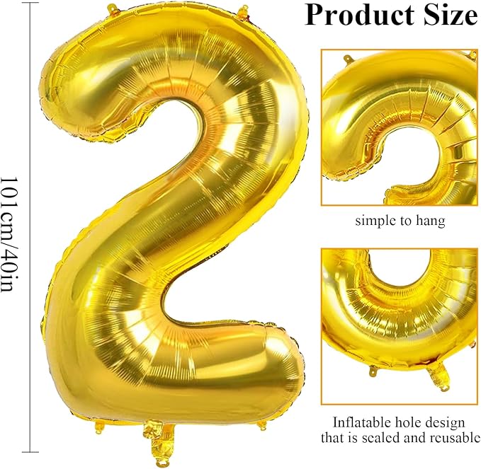 Number 26 Balloons for 26th Birthday Party Decorations, 0-100 Large No.26 for - Image 2