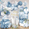 Dusty Blue Balloon Garland Arch Kit by Unknown
