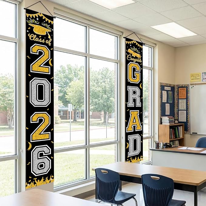 Graduation Banner 2026, Class of 2026 Banner, Indoor Outdoor Graduation Party - Image 6
