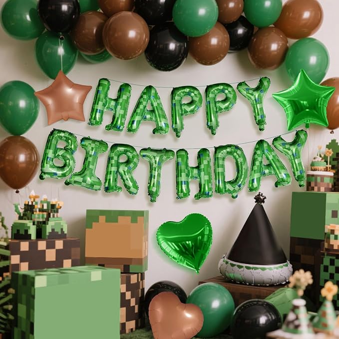 CANREVEL Happy Birthday Banner Decoration + 30pcs Star Balloons, - Image 6