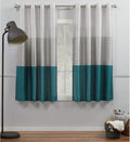 Exclusive Home Chateau Striped Faux Silk Grommet Top Curtain Panel Pair by Chaps