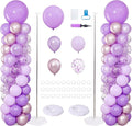 Purple Balloon Column Stand Kit of 2 by ZyloonDecoration