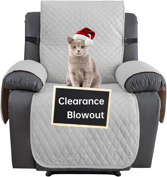 XINEAGE Water Resistant Recliner Cover, Nonslip Recliner Chair Covers by XINEAGE