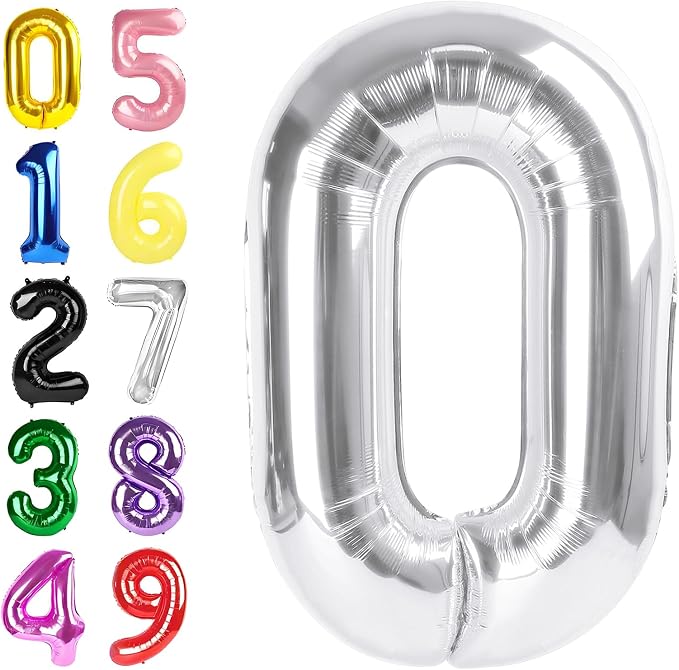 Number Balloons 40 Inch Rose Purple 9 Balloon by Argthjy