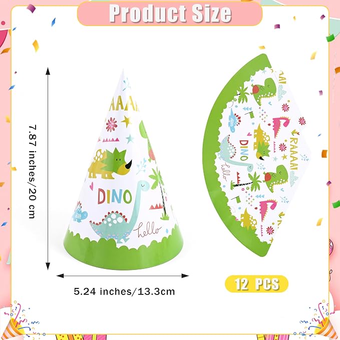 CANREVEL 12 PCS Party Hats for Adults and Kids, Party Headwear | Birthday - Image 5