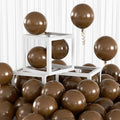 100pcs 5 Inch Small Dark Brown Balloons, 5” Mini Coffee Tan Latex Balloons Arch by Colorfullifefromnowon