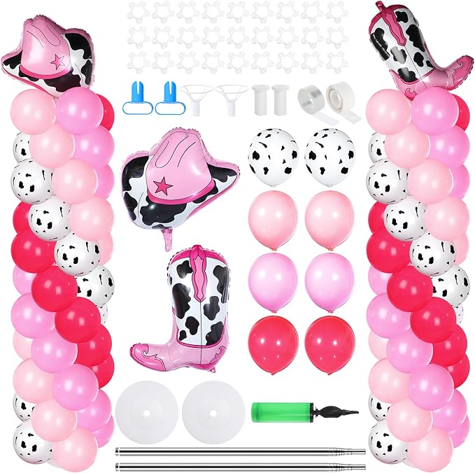 Gejoy 2 Sets Cowgirl Balloon Column Kit by Gejoy