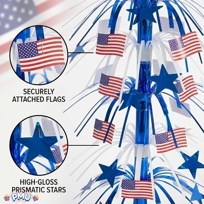 PMU 12 Pcs 21 Inch Patriotic Centerpieces - Image 6