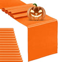 15-Pack Satin Table Runner Orange 12 x 108 inches Long, Table Runners by Hahuho