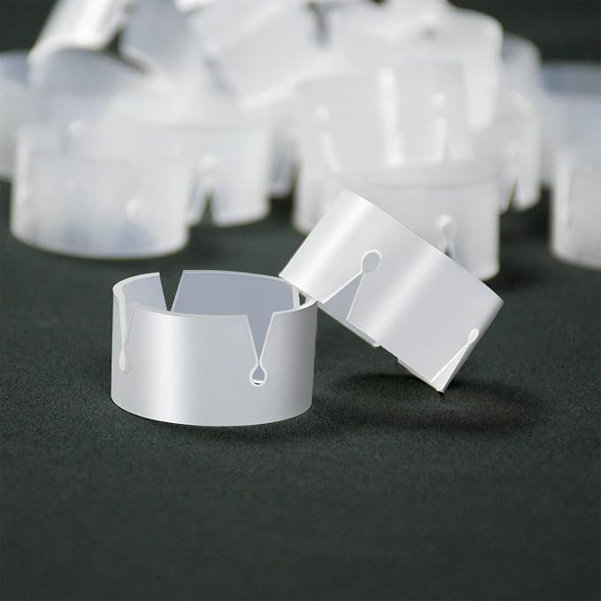 100Pcs White Balloon Ring Clips, Plastic Balloon Clips by Unknown