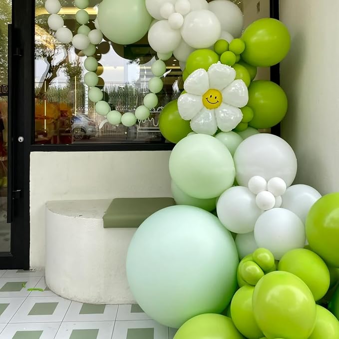 Voircoloria 105pcs Lime Green Party Latex Balloons, 12inch | - Image 5
