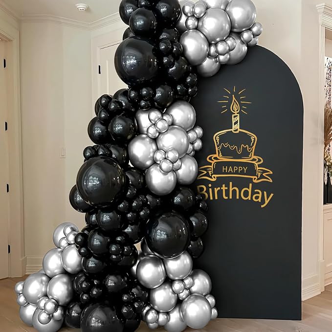 Black Latex Balloons 100 Pack 12 Inch Black Round Helium Balloons Party Balloons - Image 7