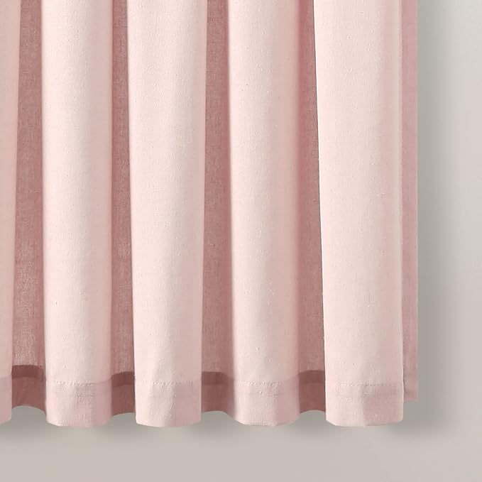 Lush Decor Boho Pom Pom Tassel Linen Textured Window Curtain Panel, Single 52" - Image 4