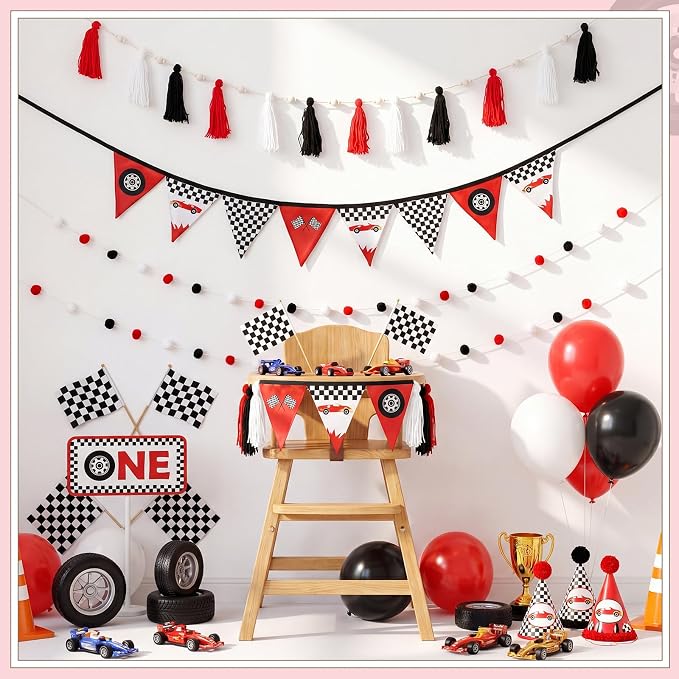 Hahafelt 4 Pcs Baby Shower Party Decoration Kit Pennant Bunting Banner Tassel - Image 3