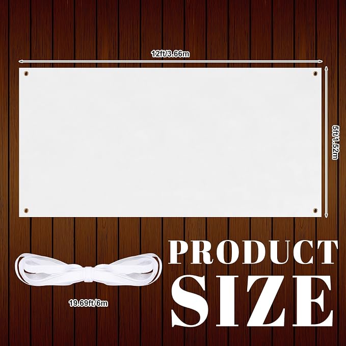 Zonon Large Blank Banners And Signs Polyester Oxford Cloth Sublimation Banner - Image 3