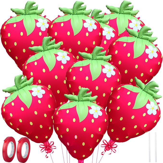 Strawberry Balloons 23" 4Pcs by AxiyanX