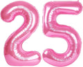 Pink 40 Inch Large Number 25 52 Birthday Balloon, 25 52 Birthday Decorations by Upgesy