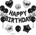 CANREVEL Happy Birthday Banner Decorations + 30pcs Star Balloons, by CANREVEL