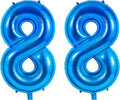 Number 88 Balloons for 88th Birthday Party Decorations, 0-100 Large No.88 by Joycard