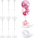Aneco 6 Pieces Clear Acrylic Balloon Stand Set 23.6 Inches Height Balloon by Aneco