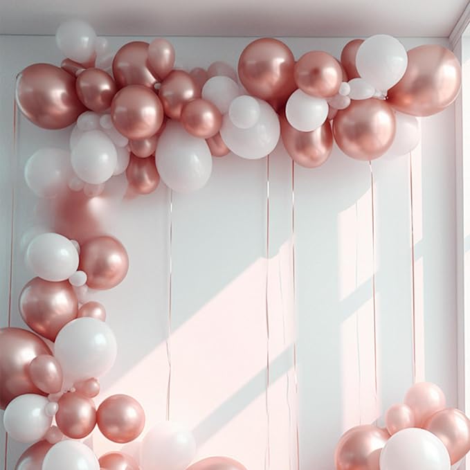 Mr. Pen- Metallic Balloons, 12 Inch, 54 Pack | Latex Metallic Rose Gold - Image 5